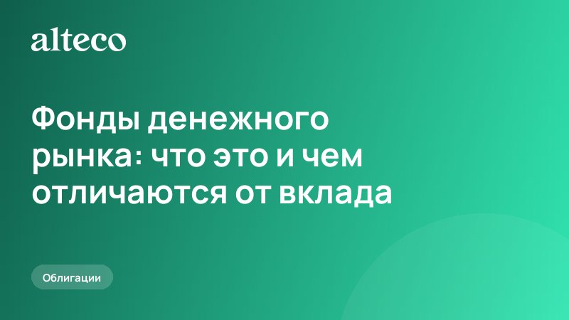 Фонды денежного рынка: что это и чем отличаются от вклада